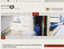 Tablet Screenshot of bibliothek-und-schule.info